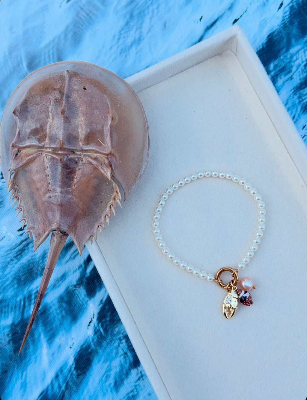 Gone Crabbin' Pearl Bracelet
